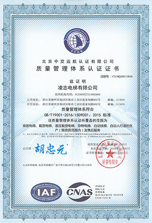 Quality Management System Certificate